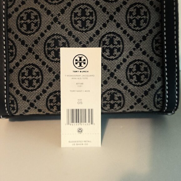 Tory Burch brand new!!! MINI T MONOGRAM TOTE- Cute as a crossbody as well! - Picture 7 of 7